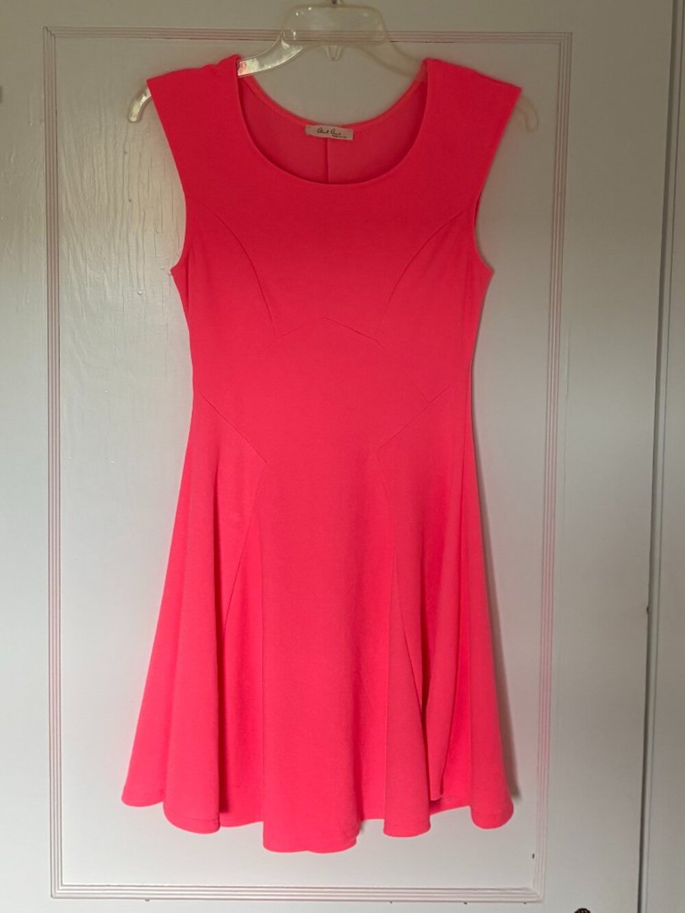 Neon Pink Skater Dress